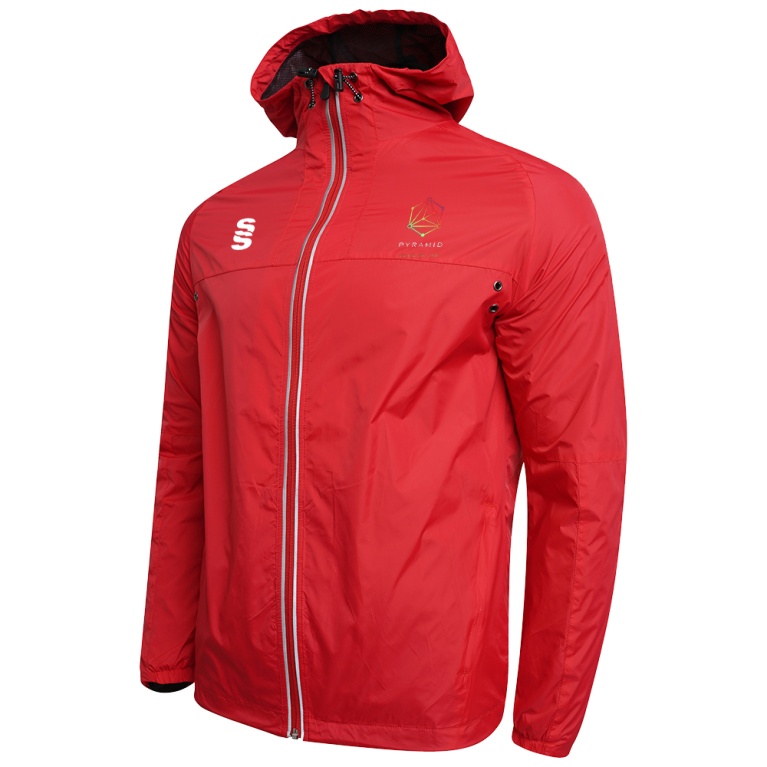 Women's Dual Full Zip Training Jacket : Red